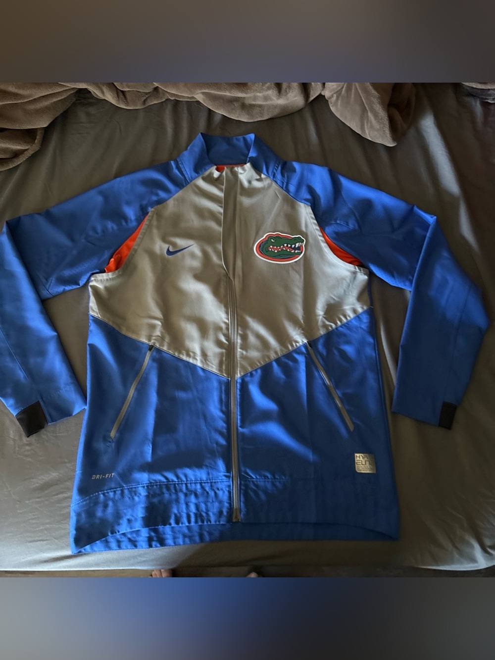 Nike Blue, Gray & Orange Florida Gators Performance Jacket